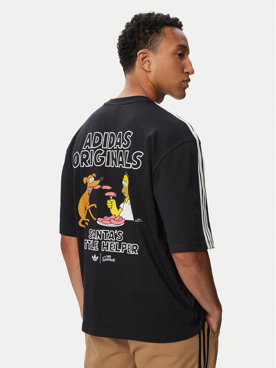 adidas Tricou Little Santas Helper Graphic LG5061 Negru Regular Fit