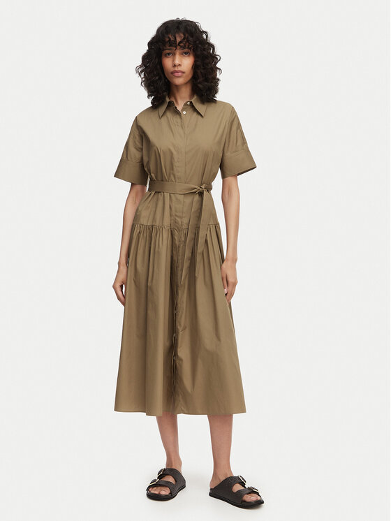 Marella Marella Marškinių tipo suknelė Emme by Marella Fauna 2615221172 Ruda Regular Fit