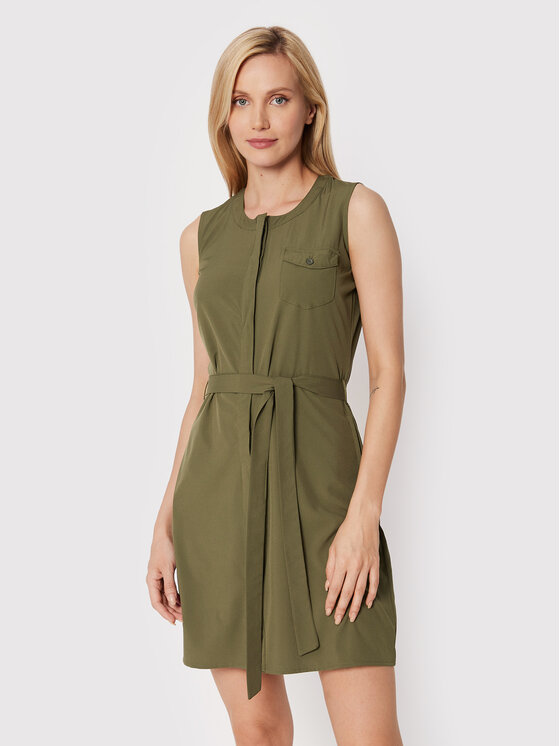 Regatta Regatta Sukienka codzienna Highton Stretch RWD042 Zielony Regular Fit