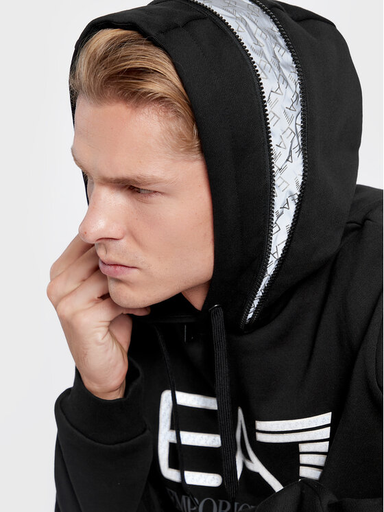 EA7 Emporio Armani EA7 Emporio Armani Mikina 6LPM88 PJ07Z 1200 Čierna Regular Fit