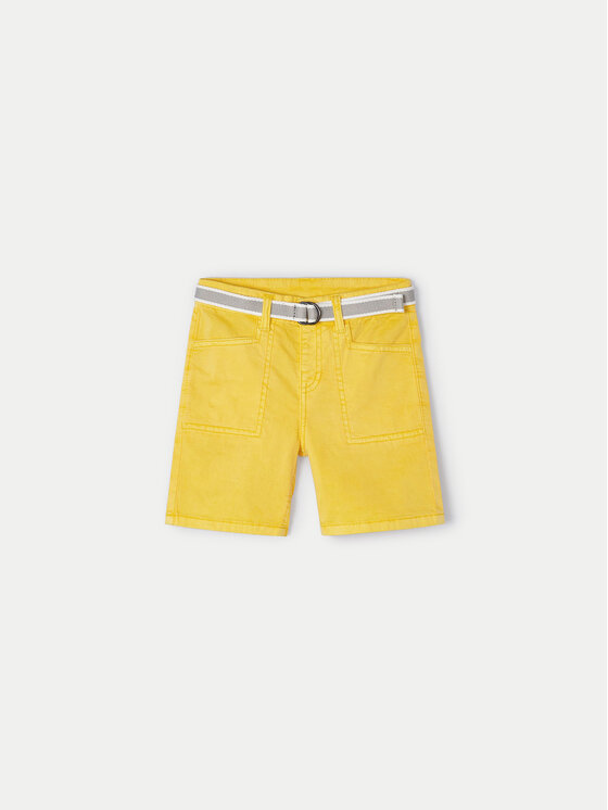 Mayoral Mayoral Шорти от плат 3275 Жълт Regular Fit