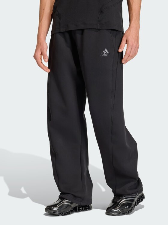 adidas adidas Spodnie materiałowe 159229 Czarny Loose Fit