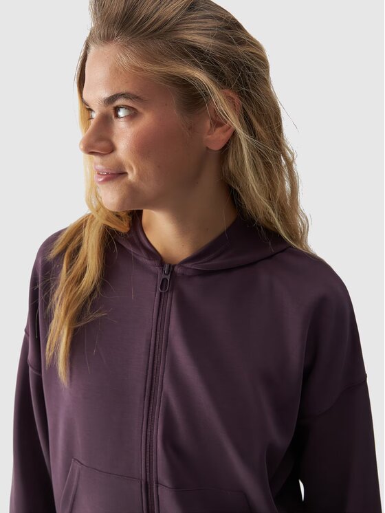 4F 4F Felpa 4FWAW24TSWSF1341-50S Viola Regular Fit