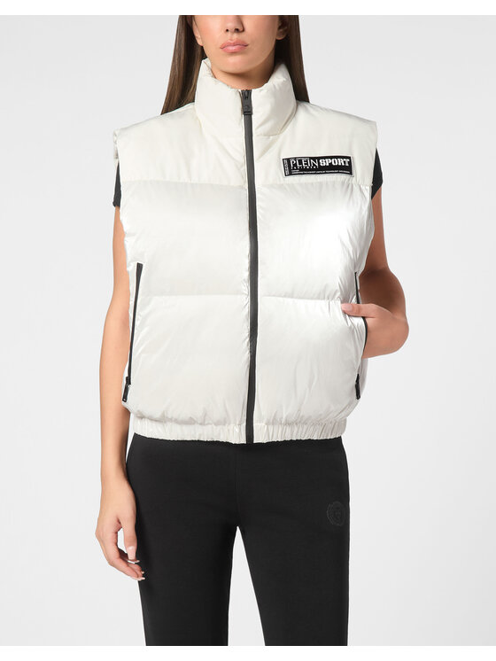 Plein Sport Plein Sport Bezrękawnik 14205 Biały Regular Fit