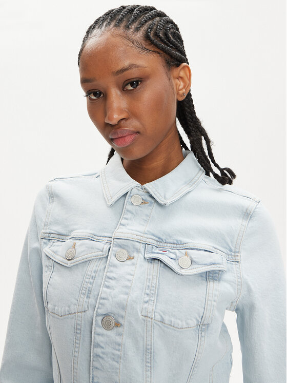 Tommy Jeans Tommy Jeans Farmer kabát Vivianne DW0DW17659 Kék Slim Fit