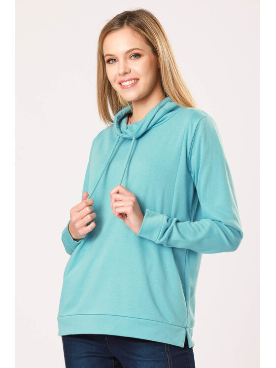 QUIOSQUE QUIOSQUE Halenka 19-TD-108 Modrá Regular Fit