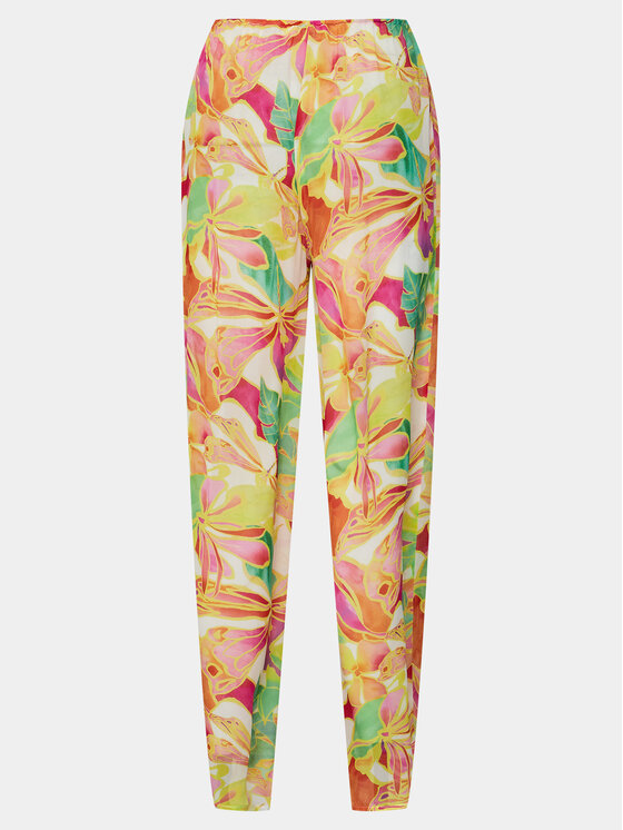 Seafolly Seafolly Spodnie materiałowe 55192-PA Kolorowy Relaxed Fit