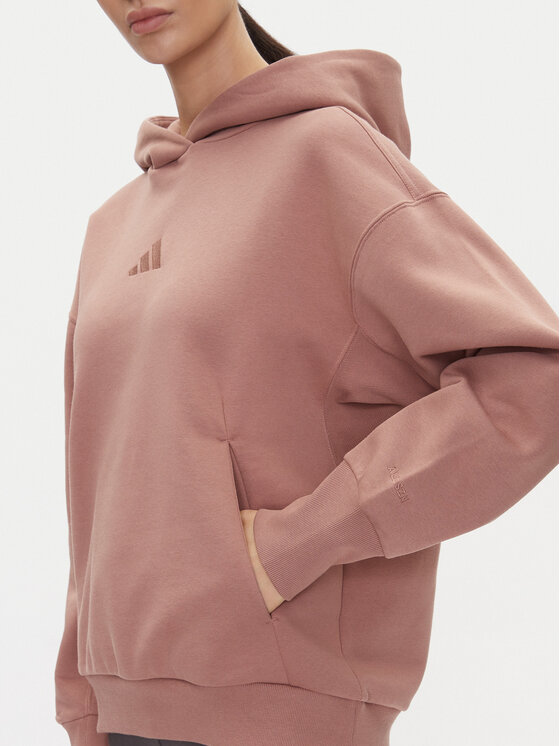 adidas adidas Majica dugih rukava ALL SZN Fleece JD4669 Ružičasta Loose Fit