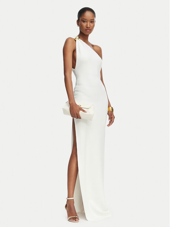 Elisabetta Franchi Elisabetta Franchi Официална рокля AM-43B-62E2-V600 Кремав Slim Fit