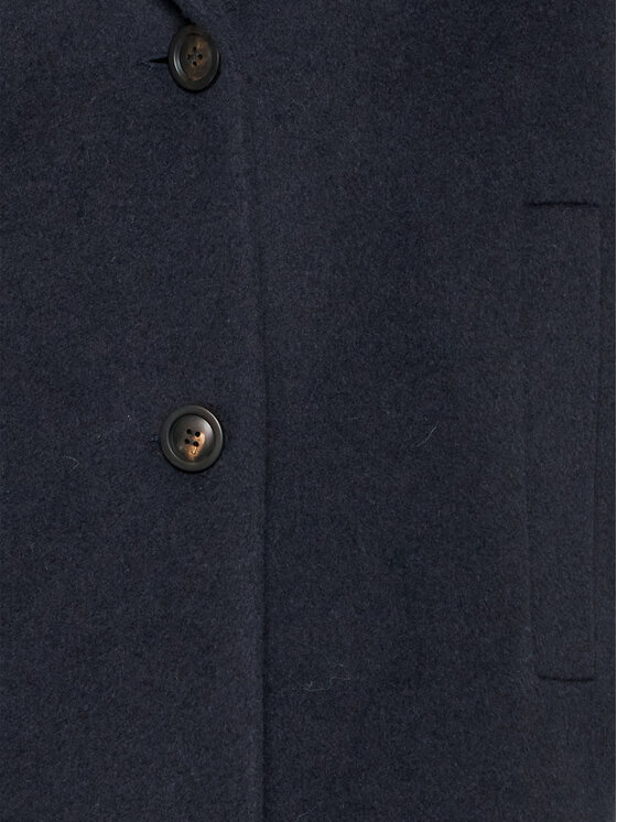 Peserico Easy Peserico Easy Palton de lână M20095 04309 Bleumarin Regular Fit