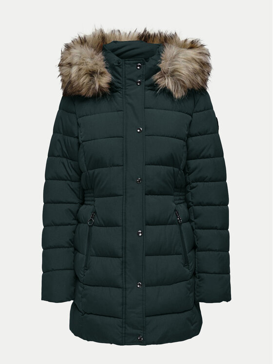 ONLY ONLY Žieminė striukė New Luna 15304781 Žalia Regular Fit