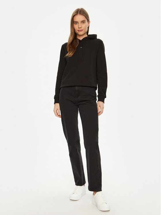 Calvin Klein Jeans Calvin Klein Jeans Majica dugih rukava J20J225085 Crna Regular Fit