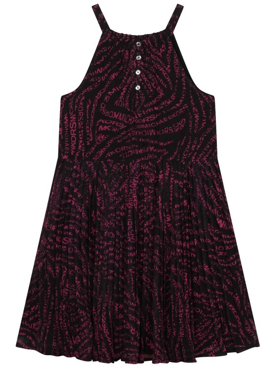 MICHAEL KORS KIDS MICHAEL KORS KIDS Elegantna haljina R12152 S Crna Regular Fit