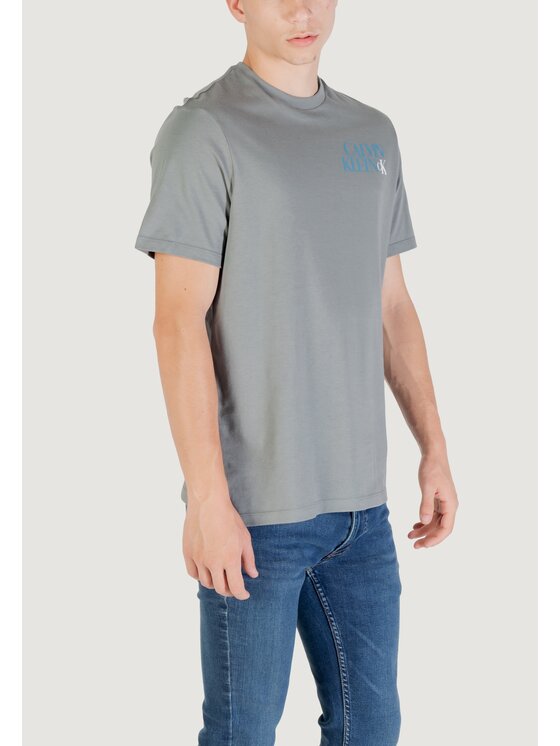 Calvin Klein Jeans Calvin Klein Jeans T-shirt SS 30S EU CK NY WORD Grigio Casual Fit