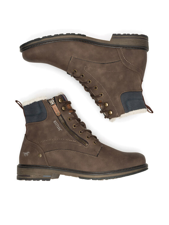 Mustang Mustang Schnürschuhe 4157-609 Braun