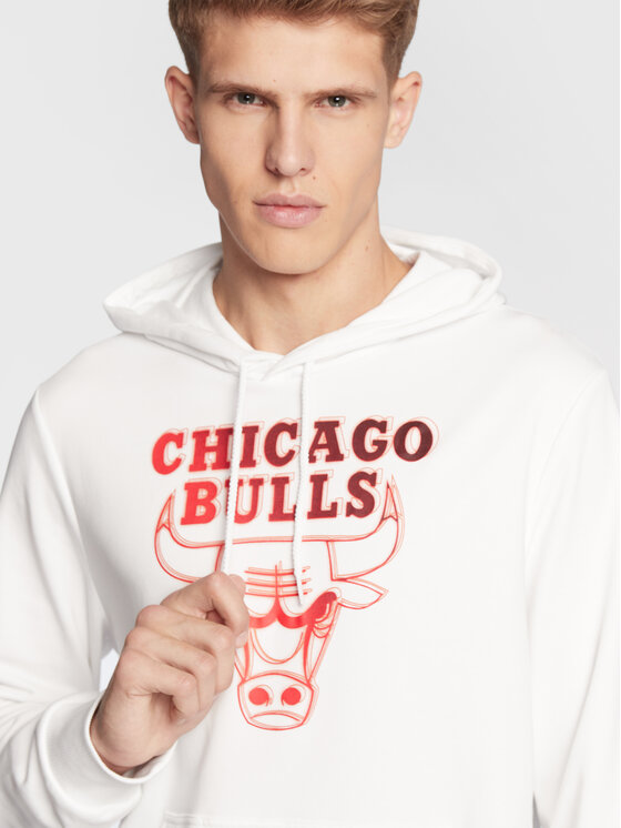 New Era New Era Μπλούζα Chicago Bulls NBA Neon Fade 60284691 Λευκό Regular Fit