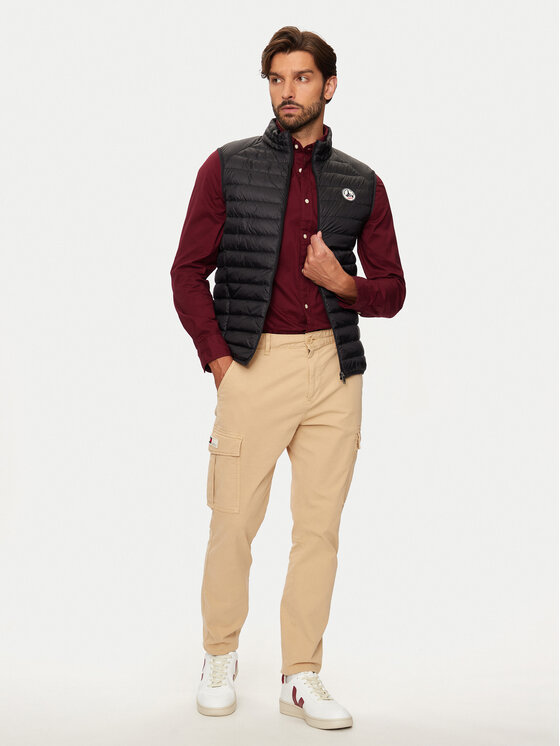 Jott Jott Telovnik Tom P000MDOW04 Črna Slim Fit