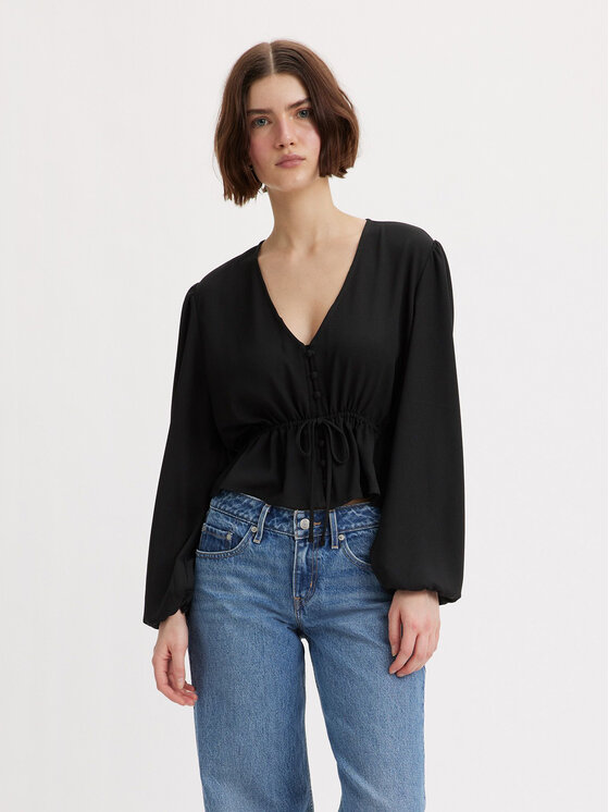 Levi's Blúzka Lisa A6861-0000 Čierna Standard Fit