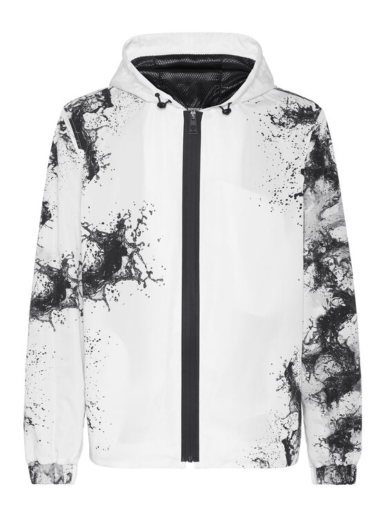 Plein Sport Plein Sport Giacca a vento 553 Bianco Regular Fit