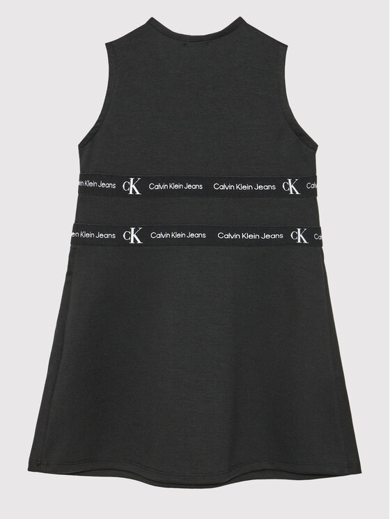 Calvin Klein Jeans Calvin Klein Jeans Vestito da giorno Logo Tape Punto IG0IG01413 Nero Slim Fit