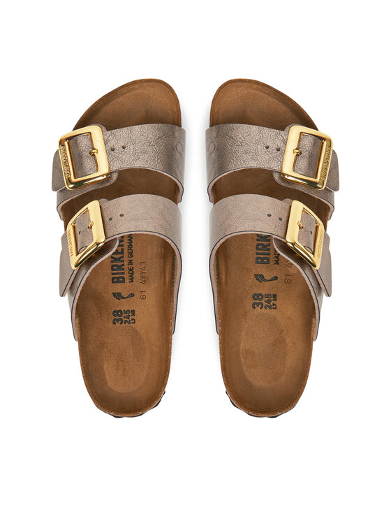 Birkenstock Birkenstock Παντόφλες Sydney Cushion Buckle 1029372 Χρυσό