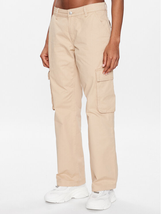 Gina Tricot Gina Tricot Джинси Cargo 18418 Бежевий Regular Fit