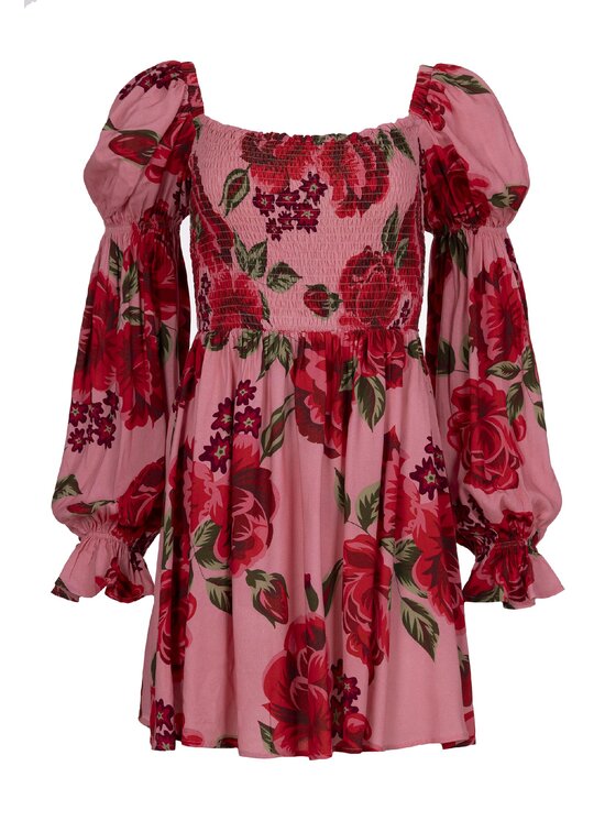 LAURELLA LAURELLA Každodenní šaty 4UL017 Růžová Regular Fit