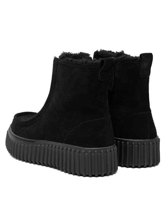 Clarks Clarks Členková obuv Torhill Cozy 26182910 Čierna