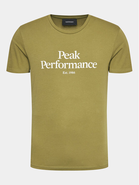 Peak Performance Majica Original G77692390 Zelena Slim Fit