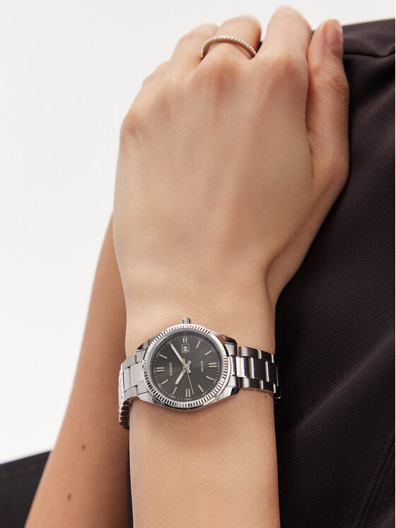 Casio Casio Zegarek LTP-1302PD-1A1VEG Srebrny