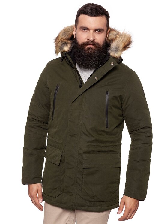 Wrangler Wrangler Kurtka zimowa PARKA Zielony Regular Fit