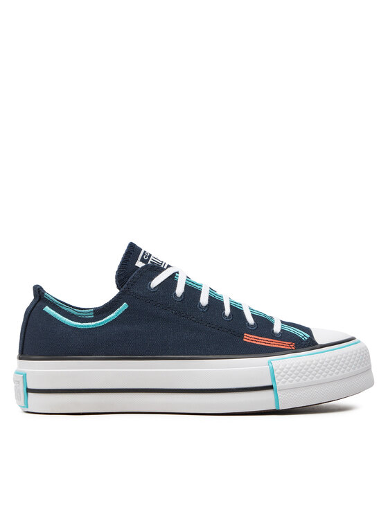 Teniși Converse Chuck Taylor All Star Lift Platform Color Pop Ox A07597C Negru