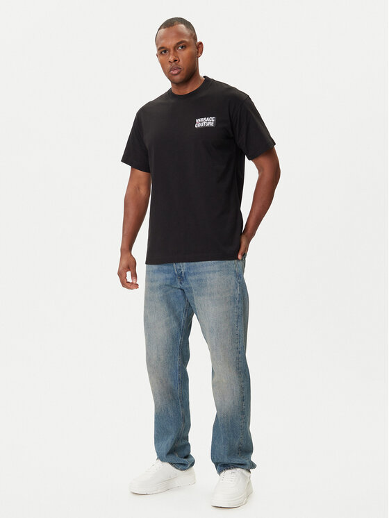 Versace Jeans Couture Versace Jeans Couture T-Shirt 79GAHP10 CJ01P Schwarz Regular Fit