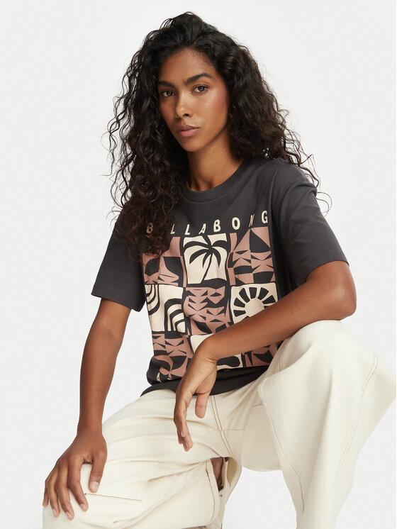 Billabong Billabong T-shirt EBJZT00664 Tamno siva Relaxed Fit