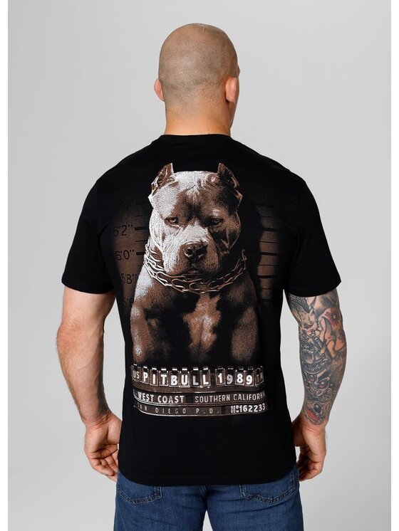 PITBULL PITBULL T-Shirt Koszulka Czarny Regular Fit