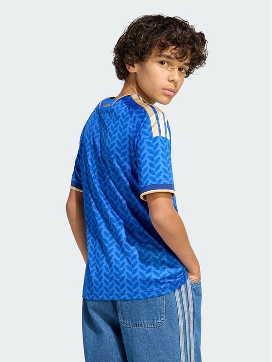 adidas adidas Koszulka techniczna Italy 26 Home Kids Jersey Błękitny Slim Fit