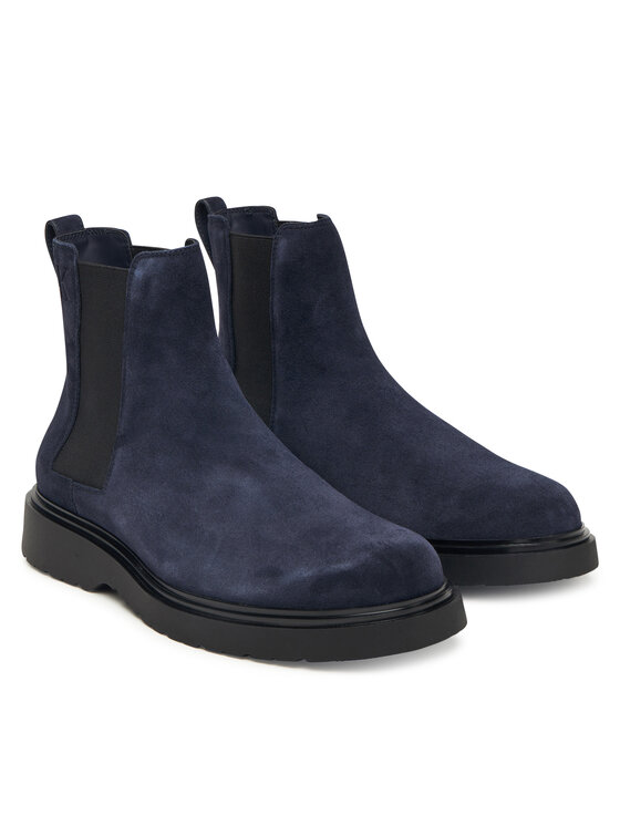 Calvin Klein Calvin Klein Sztyblety Combat Ess Chelsea Boot Su YM0YM01372 Granatowy