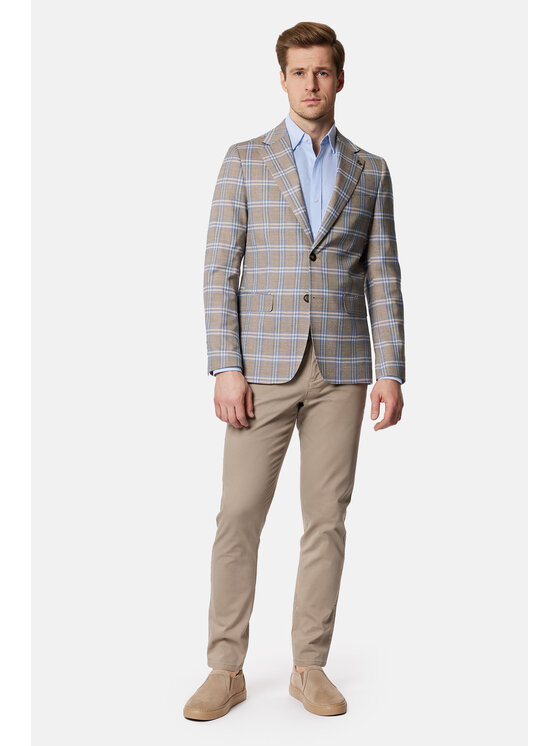 Lancerto Lancerto Marynarka Bosconita MA131124000008 Szary Slim Fit