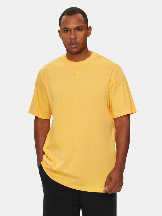 adidas T Shirt ALL SZN IR9114 Orange Loose Fit Modivo