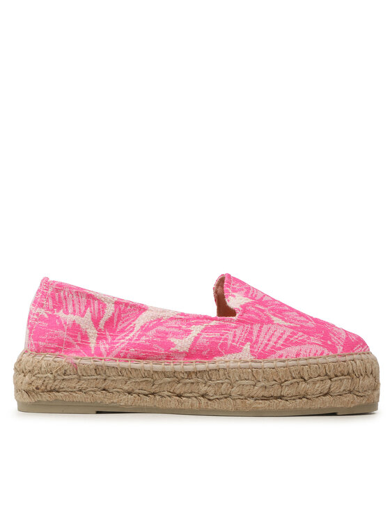 Manebi Espadrile Cotton Jaquard Double Sole Espadrilles G 4.7 D0 Ružičasta