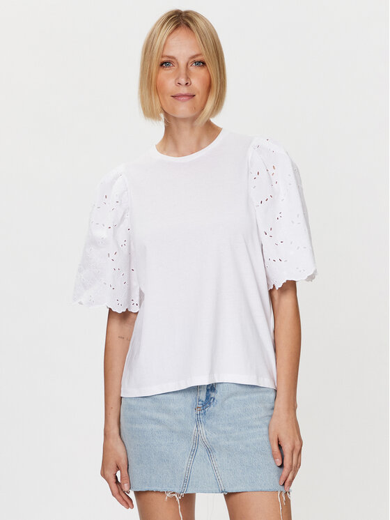 United Colors Of Benetton Tricou 3PQYD103R Alb Regular Fit