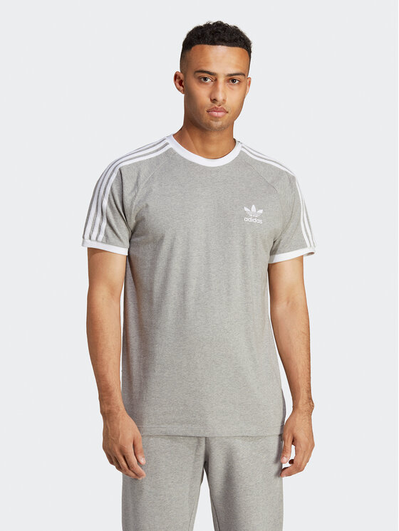 adidas Tričko Adicolor Classics 3-Stripes T-Shirt IA4848 Sivá Slim Fit