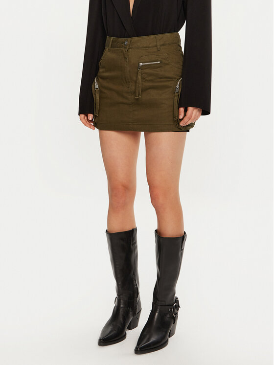 Silvian Heach Silvian Heach Miniseelik GPA24015MG Roheline Regular Fit