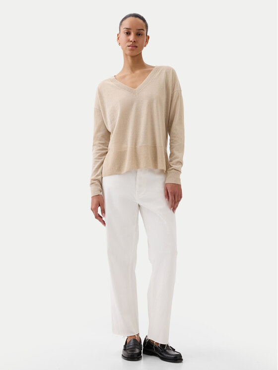 Gap Gap Svetr 854769-02 Béžová Relaxed Fit