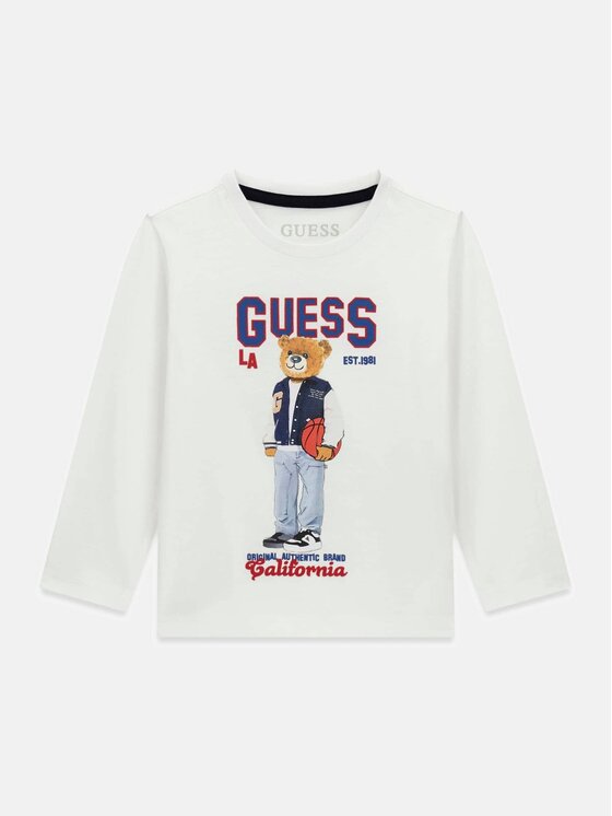Guess Kids Guess Kids T-Shirt 183055 Biały Classic Fit