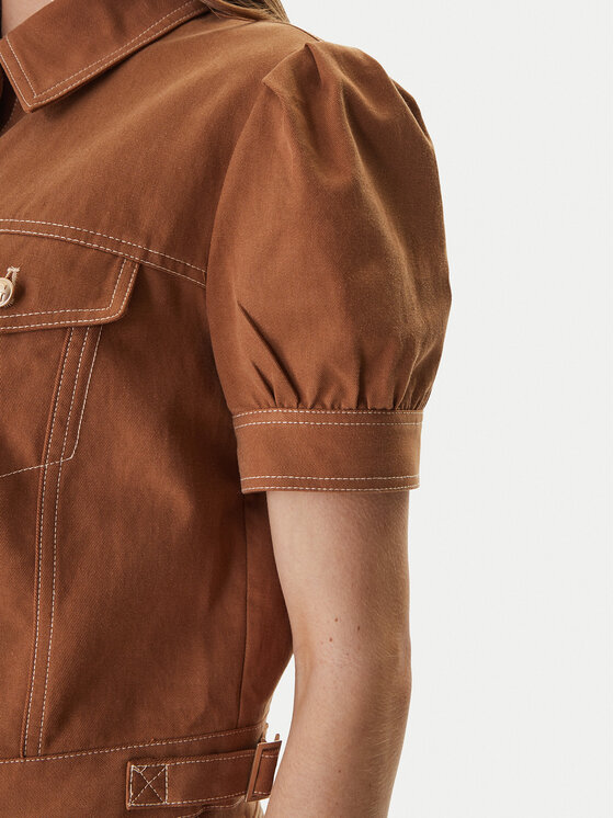 Guess Guess Giacca di jeans W6GL08 W1804 Marrone Regular Fit