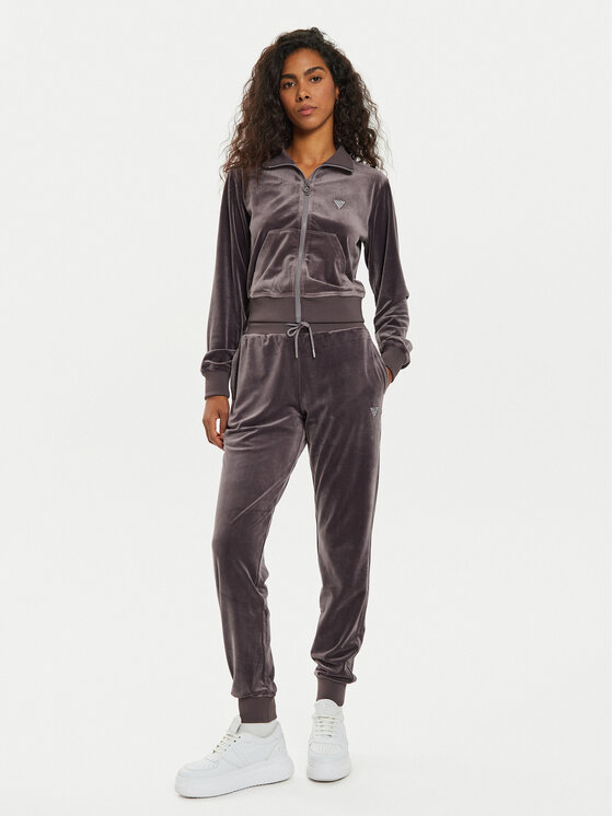 Guess Guess Bluza V3BQ22 KBXI2 Zielony Regular Fit