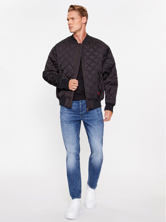 HUGO Hugo Džínsy 50495504 Modrá Tapered Fit