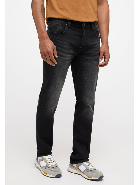 Mustang Mustang Jeansy WASHINGTON Czarny Straight Fit