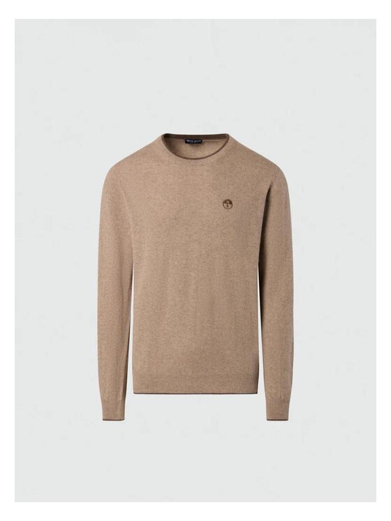 North Sails North Sails Maglione Maglione girocollo in cashmere Marrone Regular Fit
